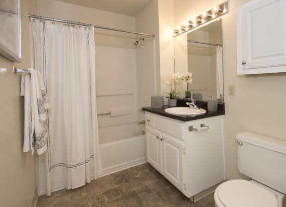  Model Upgraded Bathroom at Zinfandel Village Apartments, California, 95670