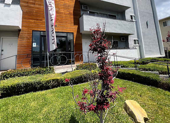 View of The Carlton Apartment building in Hollywood, California.