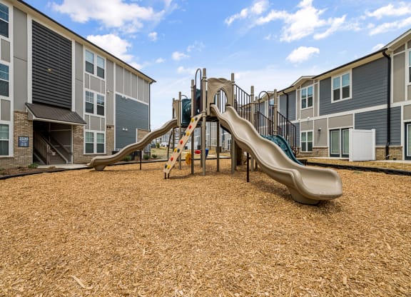 Playground with slides