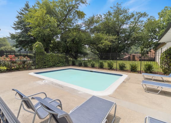 take a dip in the resort style pool