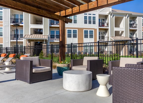 fire pit with seating