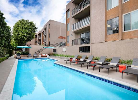 Swimming Pool at Burbank Gardens Apartments, Sherman Oaks, 91411