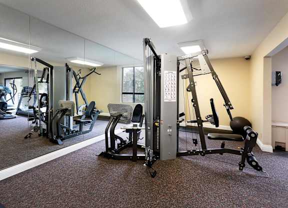 Resident Gym at Burbank Gardens Apartments, Sherman Oaks, CA