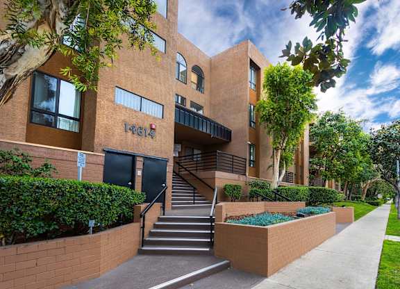 Welcoming Property Sign at Burbank Gardens Apartments, Sherman Oaks, CA