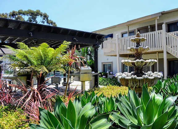 Garden Area at La Jolla Canyon Apartments, California, 92121