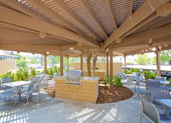 BBQ Area at Pacific Bay Club Apartments, San Diego California