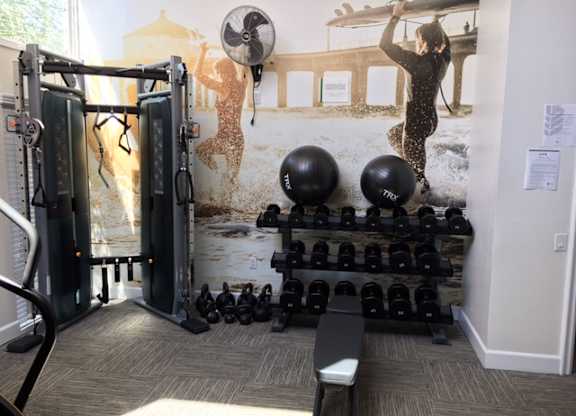 Fitness Center at Pacific Bay Club Apartments, San Diego, CA 92117