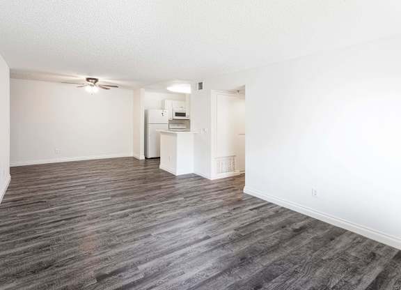 Spacious room with wooden floor at Woodbridge Gardens, Toluca Lake, CA, 91602