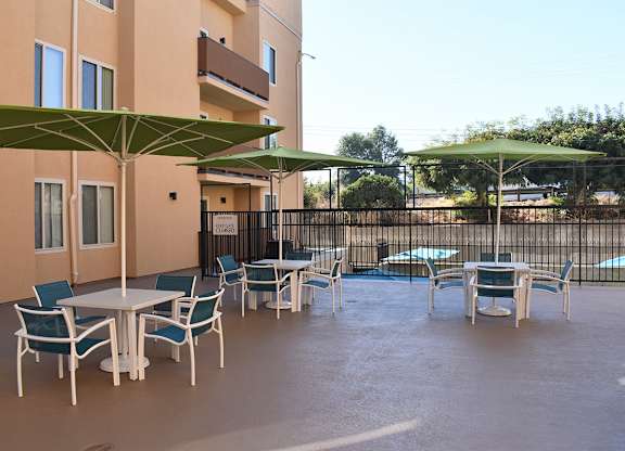 Outdoor Patio at Encino Palms Apartments, Encino, 91316