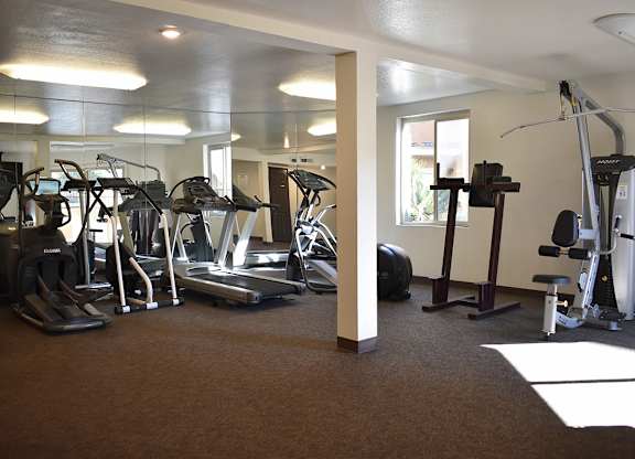 Community Gym at Encino Palms Apartments, Encino, CA