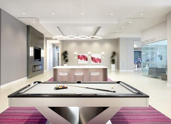 Billiards Table at Metropolis Apartments, IRVINE