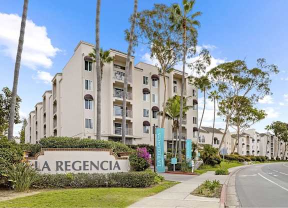 Welcoming Property Signage at La Regencia Apartments, San Diego, CA