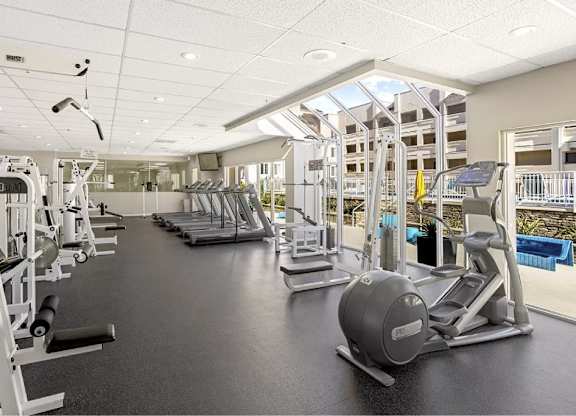 Fitness Center at La Regencia Apartments, California