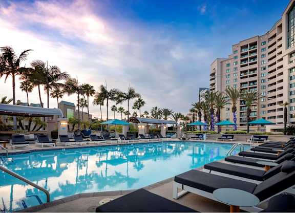 Twilight Pool at Towers at Costa Verde Apartments, San Diego, 92122