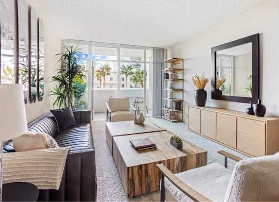 Spacious Living Room at Towers at Costa Verde Apartments, San Diego, CA, 92122