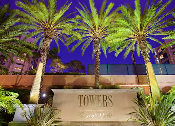 Property Signage at Towers at Costa Verde Apartments, San Diego, CA