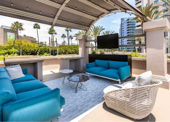 Sky Lounge With TV at Towers at Costa Verde Apartments, San Diego, CA, 92122