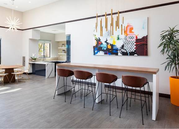 Dining Area at Towers at Costa Verde Apartments, San Diego, 92122