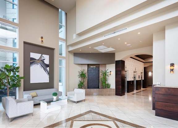 Large Lobby at Towers at Costa Verde Apartments, San Diego, California