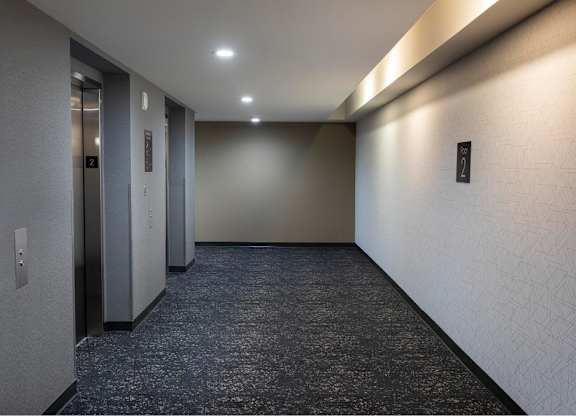 Elevator Access at Towers at Costa Verde Apartments, San Diego