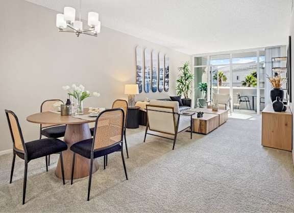 Dining Room at Towers at Costa Verde Apartments, San Diego