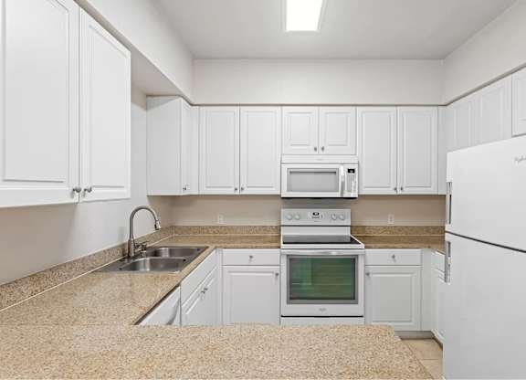 White Kitchen at Towers at Costa Verde Apartments, California, 92122