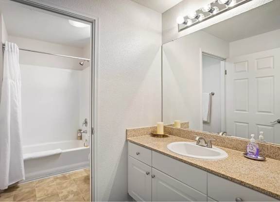 Vanity Lights at Towers at Costa Verde Apartments, San Diego