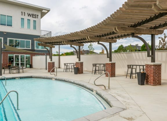 our apartments showcase an unique swimming pool