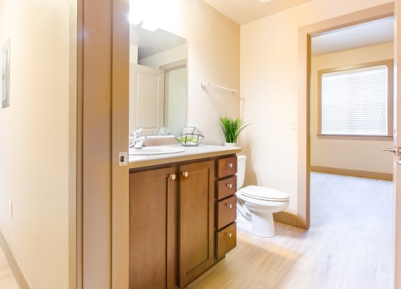 bathroom with a plant at Sugar House Apartments By Urbana, Salt Lake City, UT, 84105