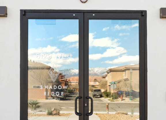 the doors hope are open to the outside of the building