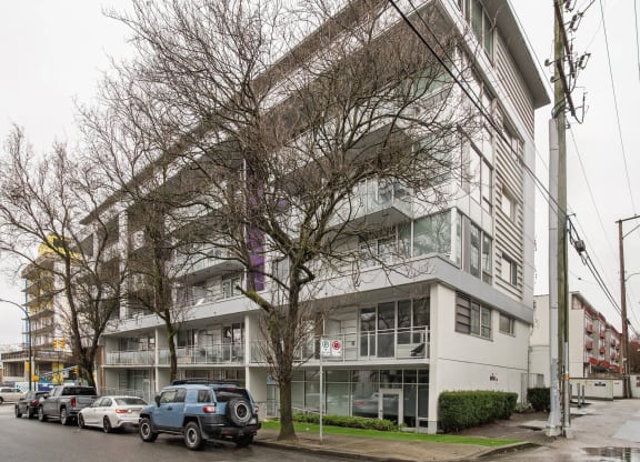 the building where the apartment is located