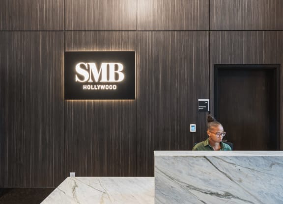 the lobby