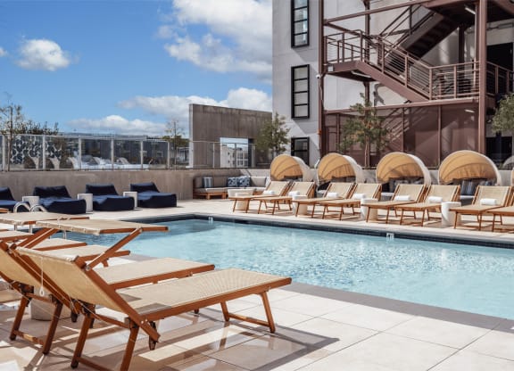 the pool deck