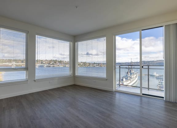 High Ceiling Living Area at Marina Square, Bremerton, WA