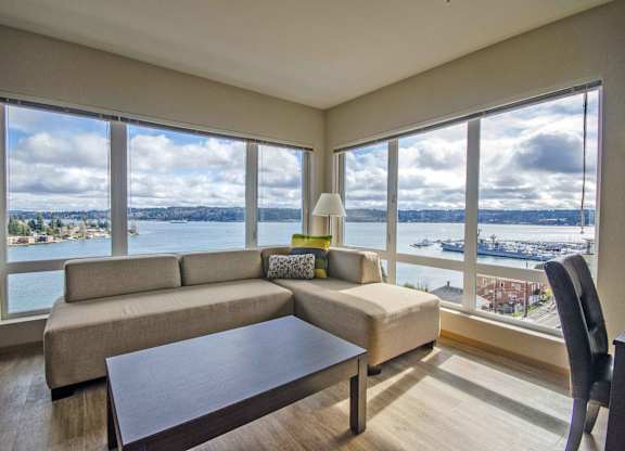 Graceful Living Area at Spyglass Hill Apartments, Bremerton