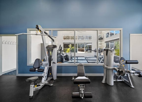 fitness center at Dakota Ridge apartments