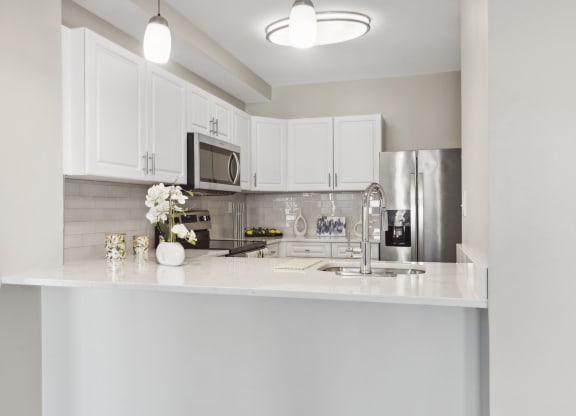 luxury kitchen at HighPoint apartments 12 Highpoint Circle, Quincy, MA 02169