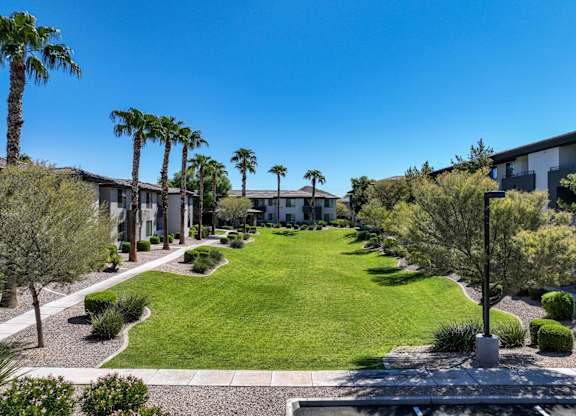 greenspace and lawn at Avora apartments