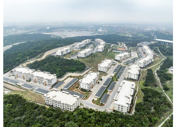 an aerial view of Reveal Skyline apartments 16735 La Cantera Pkwy, San Antonio, TX 78256