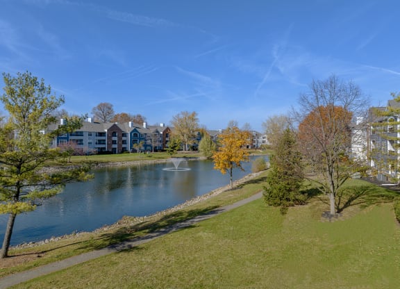 Lake and Park View at Sawmill Village Apartments