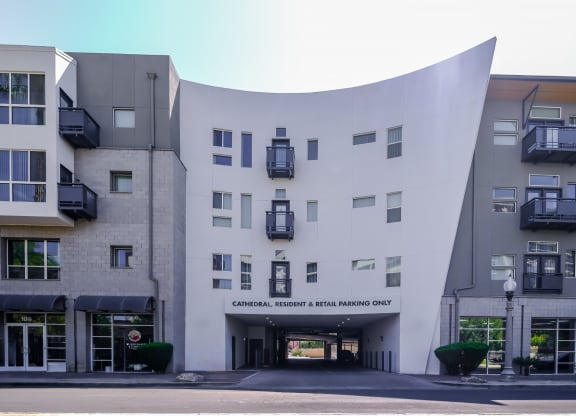 exterior view of Roosevelt Square apartments