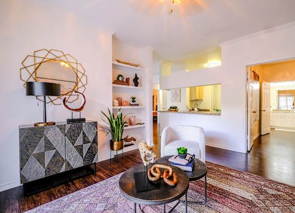 spacious, open-concept floor plan at San Marin luxury Austin apartments
