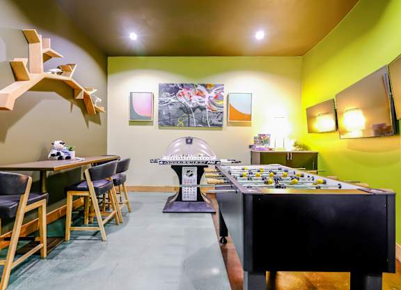 game room at Elan Redmond apartments