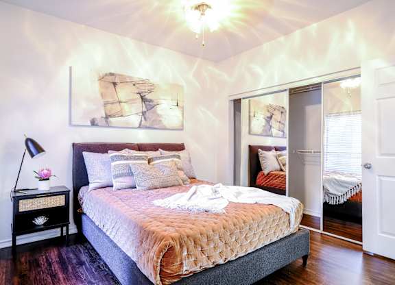 spacious bedroom at San Marin luxury apartments for rent in Austin, TX