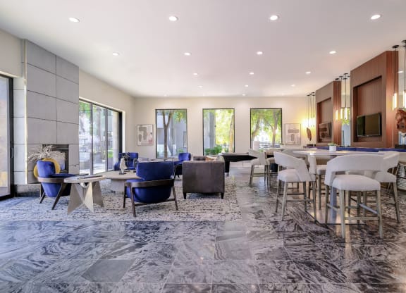 social lounge at Avora apartments