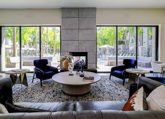 social lounge with comfortable seating at Avora apartments