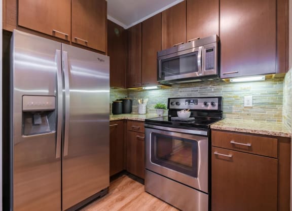 Berkshire Medical District kitchen with custom cabinetry and stainless appliances