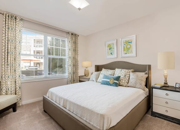 Village at Marquee Station apartments spacious bedroom