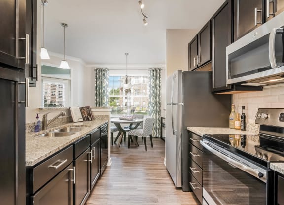 Village at Marquee Station apartments luxury kitchen