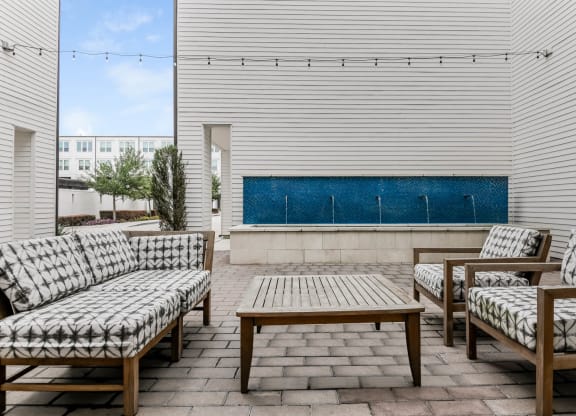 The Callie outdoor living area with comfortable seating